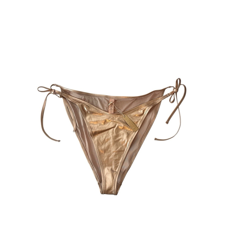 Skims | Metallic Champagne Swim Skimpy Triangle Bottom Women's 4X Plus Beach New